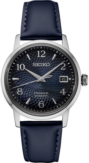 [Seiko] 세이코 프레사지 칵테일 타임 맨해튼 다크 블루 다이얼 가죽 SRPE43J1