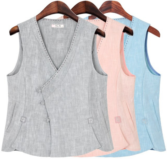 마 슬라브 당의 조끼생활한복 법복 절복 여름조끼 면조끼 단체복 아리랑의봄