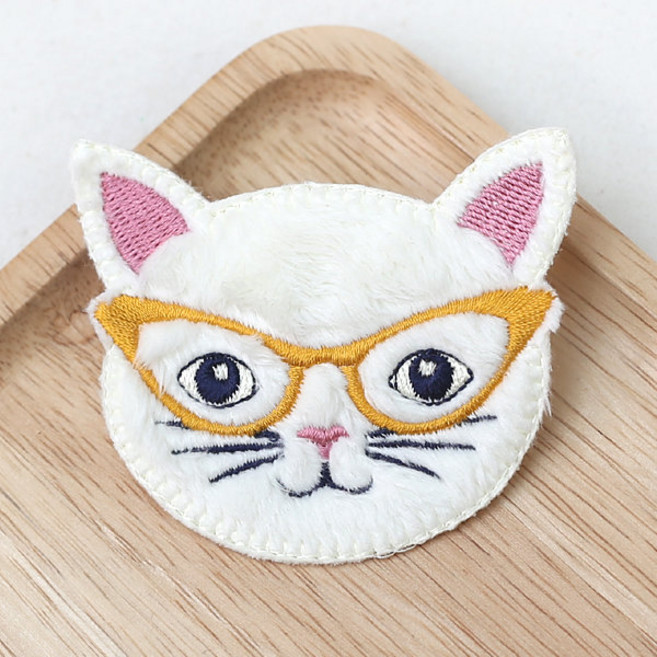 펠트친구 [펠트친구] 안경쓴여우와펜 블랙, 1개