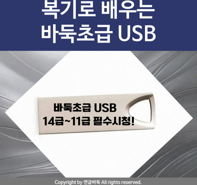 50일 완성! 복기로 배우는 바둑초급 USB 강좌 (14급~11급) 시리즈2탄!, 1개