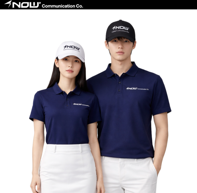 남녀공용 스포츠 골프 반팔 카라 쿨링 폴로 티셔츠