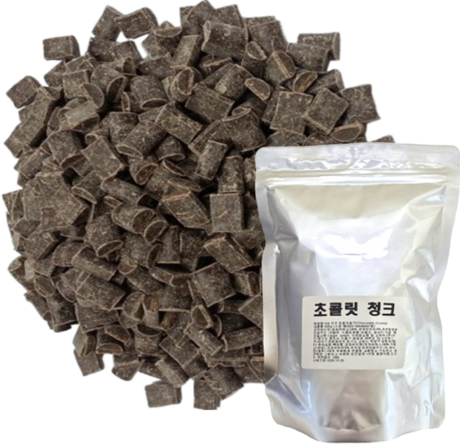 (소분) 선인 다크 초콜릿 청크 10x8x4mm, 1개, 200g