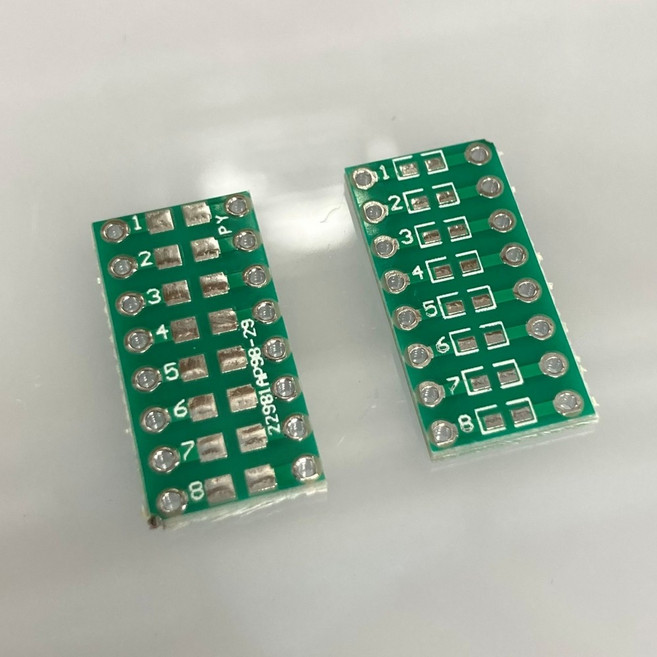 0402 0608 0805 1206 변환보드 SMD to DIP 컨버터 만능기판 PCB 어댑터보드 칩LED 칩저항 칩캐패시터, 1개