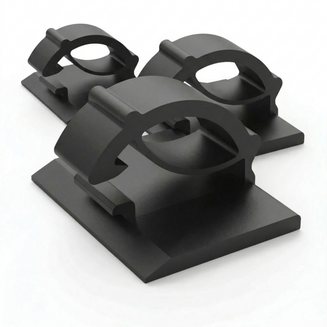 [위너] 원터치 케이블 정리 클립, 3개, 블랙