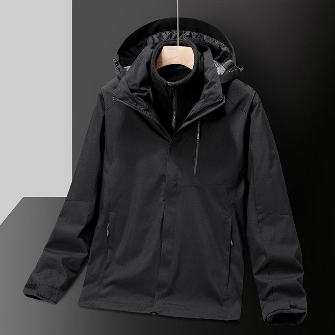 情侶戶外三合一衝鋒衣 防風防水保暖機能外套 登山滑雪服