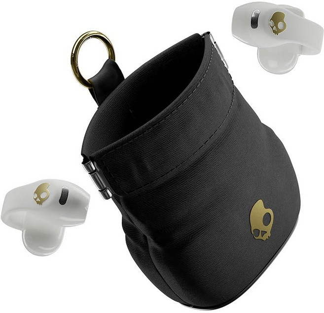 Skullcandy Push 720 오픈 무선 오픈 이어 블루투스 이어버드 헤드폰 방수 클립온 경량 디자인 30시간 배터리 무선 충전 파우치 아이폰 안드로이드용 마이, Bone