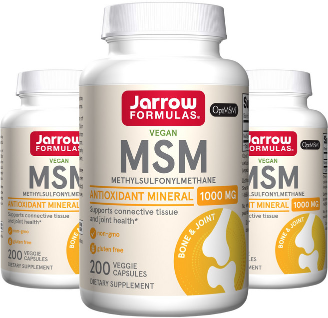 재로우 MSM 1000mg 베지 캡슐, 200정, 3개