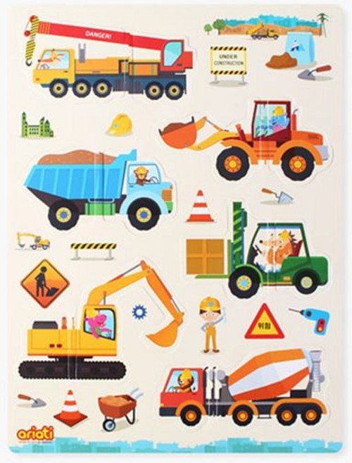 아리아띠 두조각 자석퍼즐 OPP 자동차, 1개, 단품