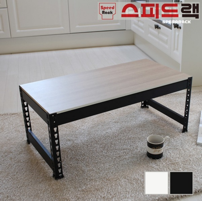 스피드랙 V2 선반 1단 900 x 300 x 330 미니 테이블 거실장, 블랙