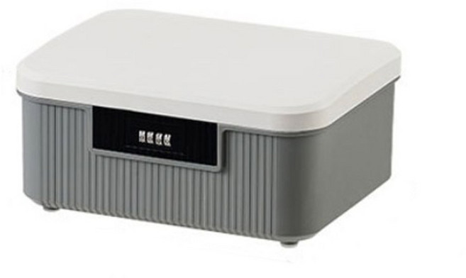 헤이하루 비밀번호 안심보관함 귀중품 다용도 보관함 핸드폰감옥, 1개, 그레이