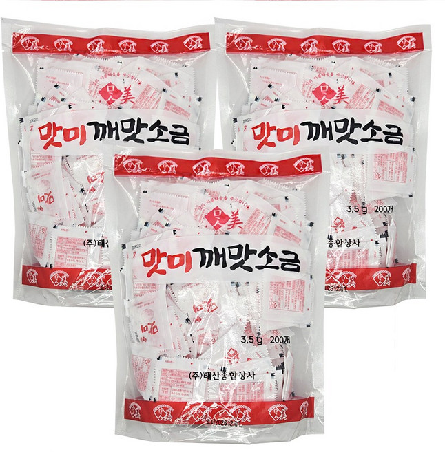 태산 맛미 깨맛소금 치킨순대소금, 3.5g, 600개