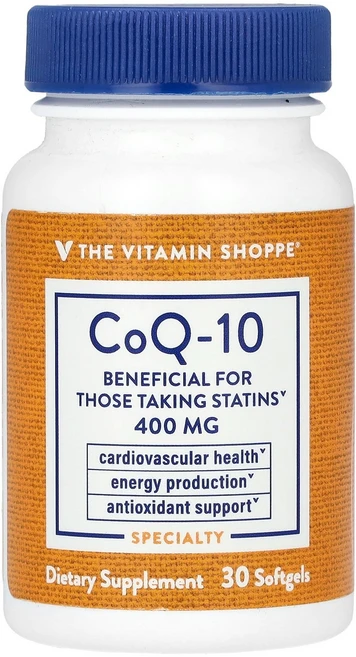 The Vitamin Shoppe CoQ-10 400mg 소프트젤 30정 Shoppe (더 비타민 샵), 1개 - 쿠팡