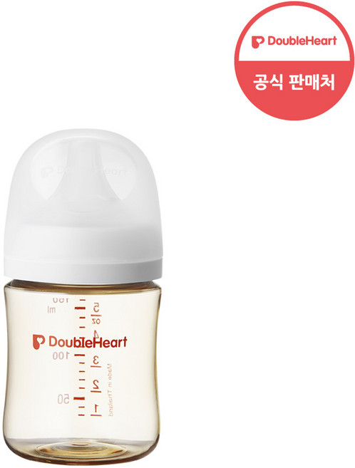 더블하트 모유실감 3세대 PPSU 제뉴인화이트 160ml (S), 화이트, 5개