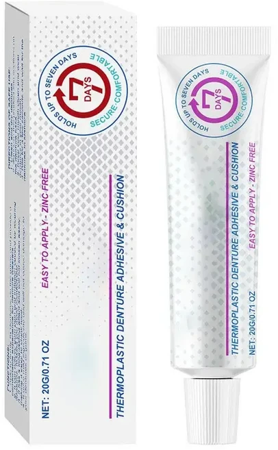 열가소성 의치 고정 접착제 원활한 맞춤 오래 지속되는 가짜 느슨해지는 것을 방지 편안한 구강 관리, 01 20g, 01 CN