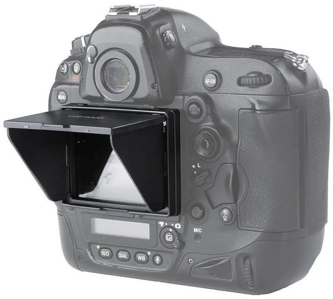 LCD 화면 보호기 팝업 태양 그늘 니콘 D4 D4S D5 D500 D600 D610 D750 D800 D850 D7100 D7200 D7500 용 lcd 후드 실드 커버, 1개