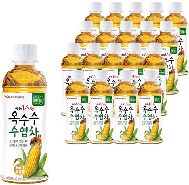 광동 V라인 옥수수 수염차, 340ml, 340ml