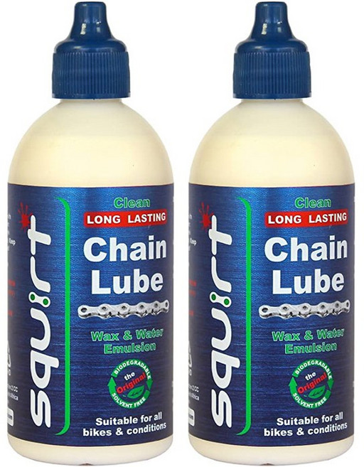 스쿼트 왁스 체인루브120ml 고성능 자전거 체인오일 성능테스트 2위 건식오일 저소음, 120ml, 2개