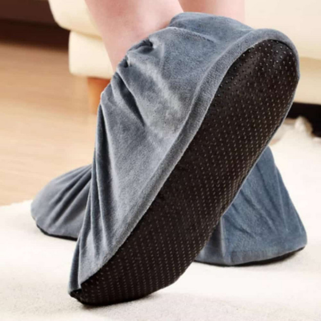 이든동산 고급 신발덮개 실내용 다회용 신발덧신 구두싸개, 그레이, 1개