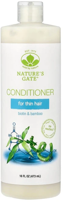 마일드바이네이쳐 (Natures Gate) 비오틴 및 대나무 컨디셔너 얇은 모발용 473ml(16fl oz), 1개, 473ml - 쿠팡