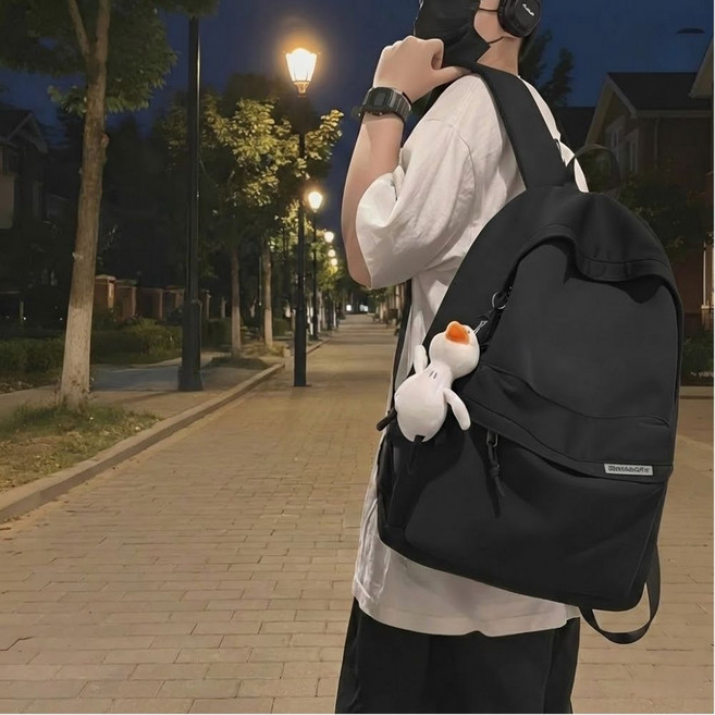 끼리온 남녀공용 학생 데일리 여행용 생활방수 초경량 백팩