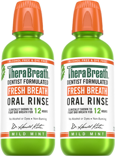 TheraBreath 凱斯博士 溫和薄荷漱口水, 428ml, 2瓶