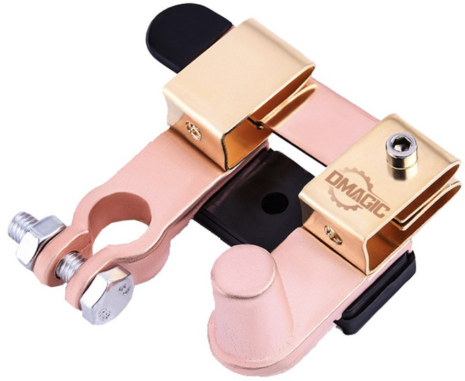 디매직 황동 자동차 배터리 전원 차단장치 킬스위치 커터기 나이프 수평형 밧데리 차단기, 1개