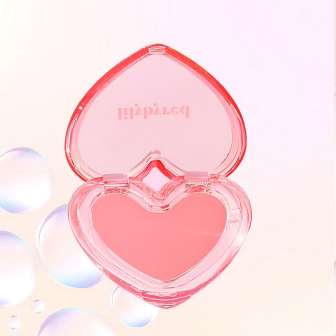 릴리바이레드 블러셔 투명 자연스런 발색 러브빔 샤벳 치크 피치핑크 03 복숭아 토핑, 1