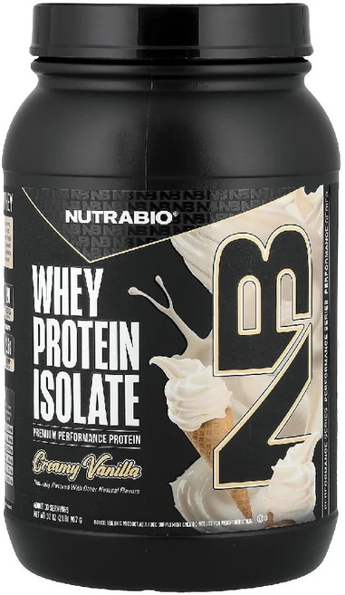 뉴트라바이오 NutraBio 분리 유청 비타민D 단백질 크리미 바닐라 907g 1개 - 쿠팡