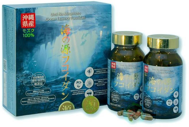 프리미엄 오키나와 후코이단 30240mg 표고버섯 영지 키노코 함유 180정 x 2병, 2개