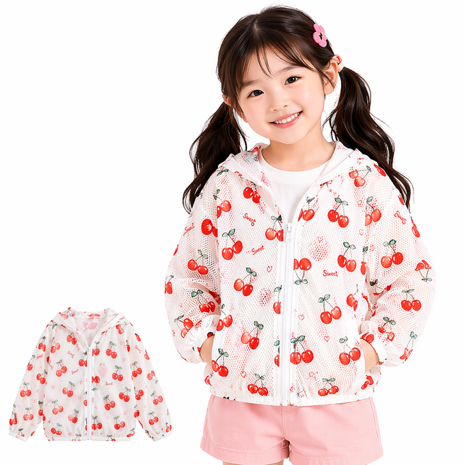 아기 유아 키즈 후드 집업 여름 간절기 점퍼