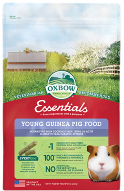 옥스보우 기니피그 알파파 펠렛 사료, 2.25kg, 1개