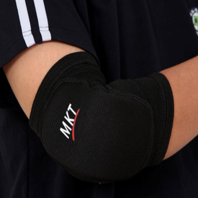 팔꿈치 쿠션보호대 엘보 슬리브 군인 사격 각개전투 훈련 포복 블랙 XL, 1개