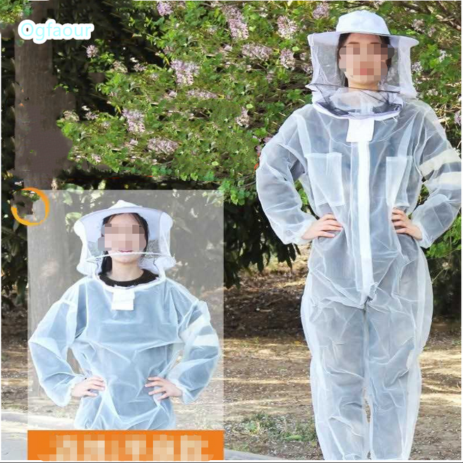 방충옷 방충복 양봉옥 모기장옷 벌옷 말벌 벌 보호복 방호복 벌초복장 양봉 해충 농사 산림 여름 작업 벌레 올인원방봉의, 1개