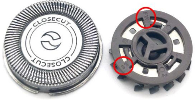 필립스 호환 클로즈컷 면도기 헤드 교체 HQ3 HQ56 PQ192 HQ916 PQ182 3 개, 01 금, [01] 3Pcs