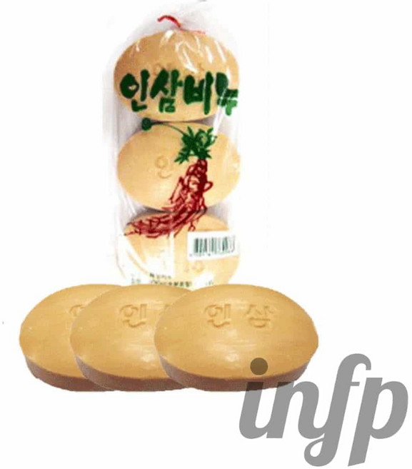 인프마켓 일반 비누 3P 인삼 세면비누 향이좋은인삼비누 바디비누