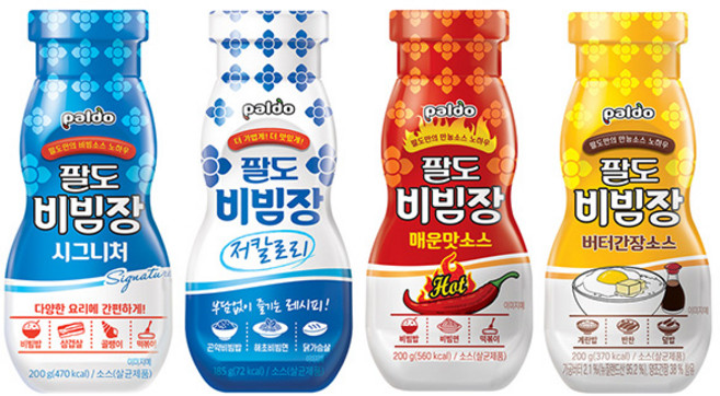팔도 비빔장 4종 시그니처1P+저칼로리1P+매운맛1P+버터간장1P, 1개
