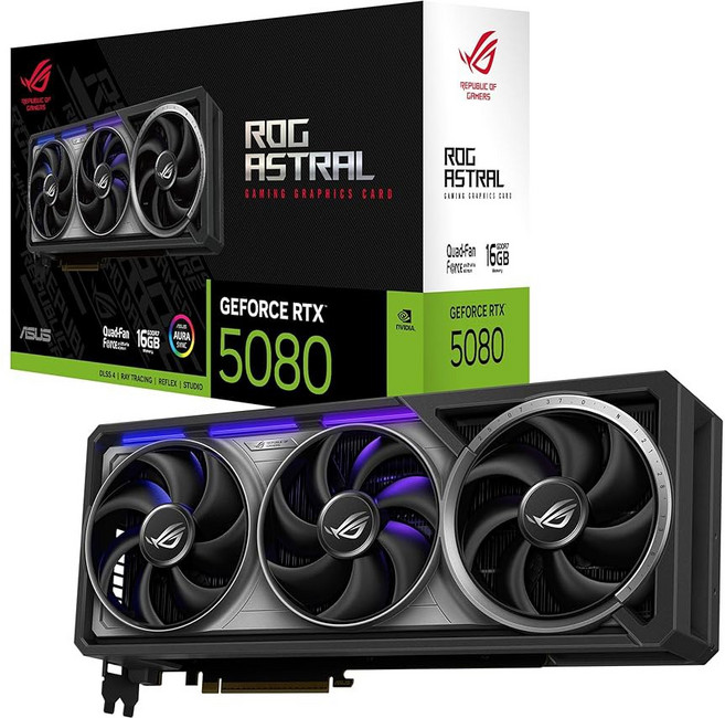 ASUS SFF-Ready Prime GeForce RTX 5080 OC 에디션 16GB GDDR7 그래픽 카드(PCIe 5.0 GDDR7 HDMI /DP 2.1 2.5 슬롯