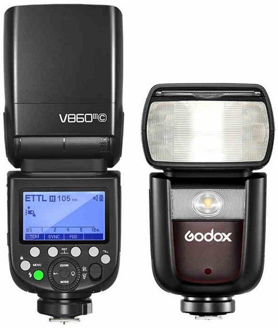 고독스 V860III 3세대 카메라 플래시 스피드 라이트 220V 어댑터 포함, V860III-C 캐논용