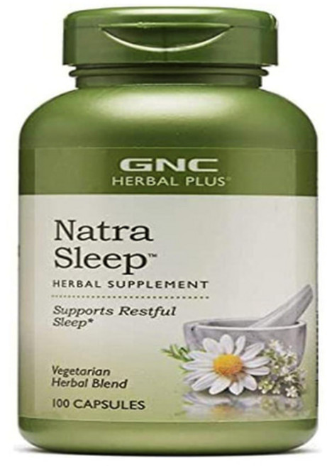GNC 나트라 슬립 100캡슐 베지테리안 Natra Sleep, 1개, 100정
