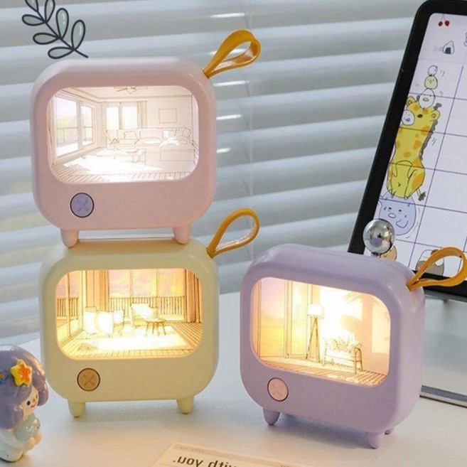 책상 테이블 미니 그림액자 LED 무드등 인테리어 조명