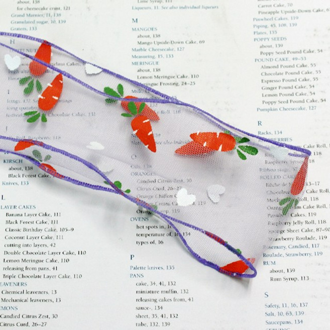 당근 망사 인터로크 원단 (폭 7~7.5cm 길이 2.7m), 연보라, 1개