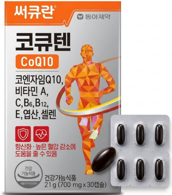 동아제약 써큐란 코큐텐 30캡슐, 30정, 1개