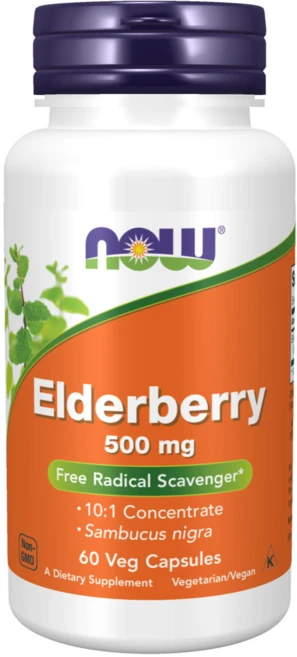 나우푸드 엘더베리 500mg 베지 캡슐 비건, 60정, 1개 - 쿠팡