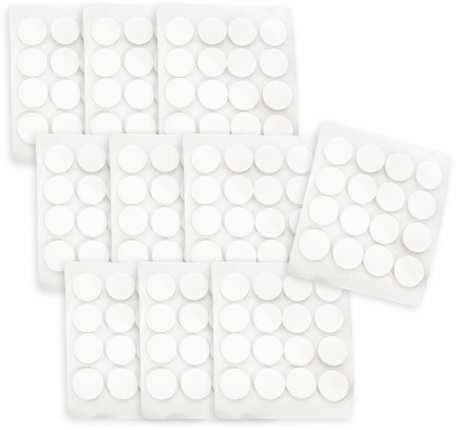 나라에센셜 지름 2cm 두께 2mm 강력 투명 원형 실리콘 스티커 양면 테이프, 160개