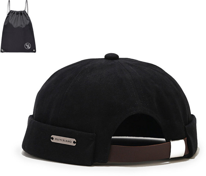 BELLEAURA 남여공용 클래식 메탈 와치캡 패션모자 레옹모자 챙없는 골무모자 두건모자 패션캡 (PGN짐쌕가방 지급)