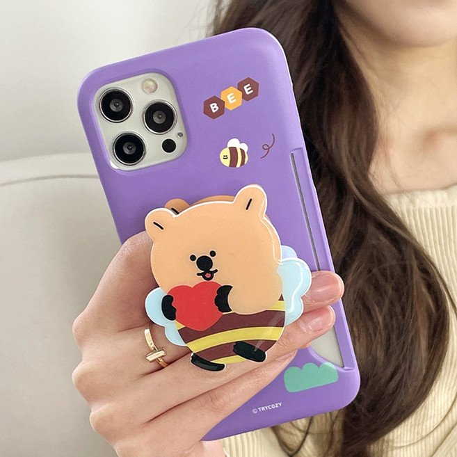 꿀벌 쿼카 아이폰 13 케이스 주문제작 스마트톡 카드 하드