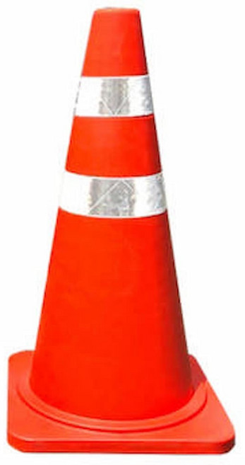 고무 라바콘 대형 칼라콘 주차콘 안전꼬깔 안전콘, 주황색(마크 없음), 1개