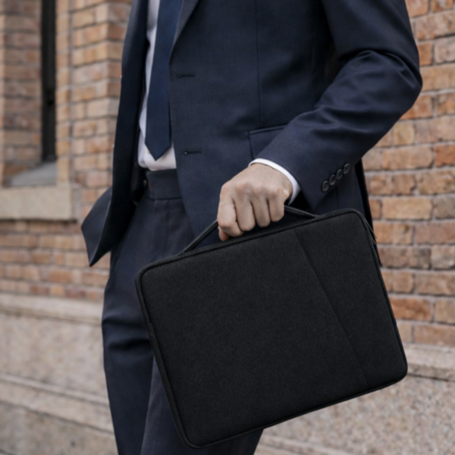 그릭스데일리 아이패드 갤럭시탭 스크래치 충격 보호 파우치, 1개, 블랙