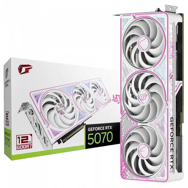 컬러풀 COLORFUL iGame 지포스 RTX 5070 ULTRA OC White D7 12GB 도우정보 VGA 컴퓨터 그래픽카드, 단일모델