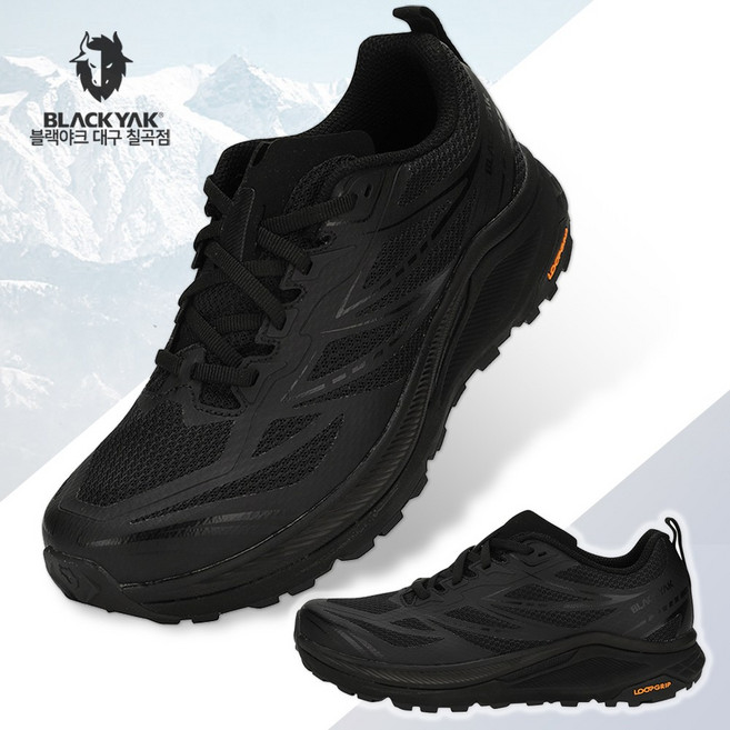 블랙야크 남녀공용 경량 트레일러닝화 플로우 피크 쿠셔닝 우수한 기능성 등산 아웃도어 캐주얼 러닝 신발